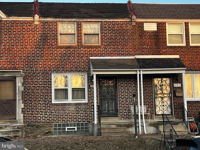 view of rear view of property