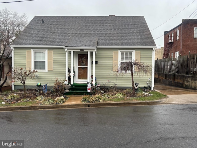 view of bungalow-style house