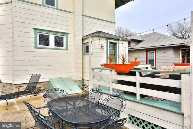 deck featuring an outdoor hangout area