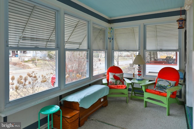 view of sunroom / solarium