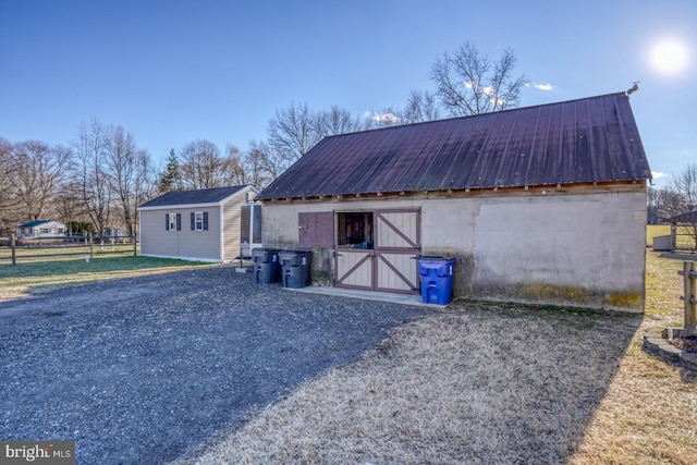 view of outbuilding