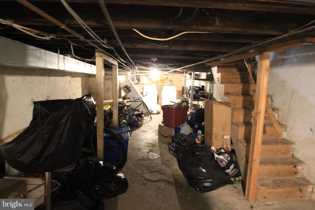 view of basement