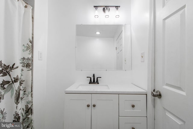 bathroom featuring vanity