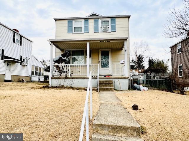 view of front of house with a porch