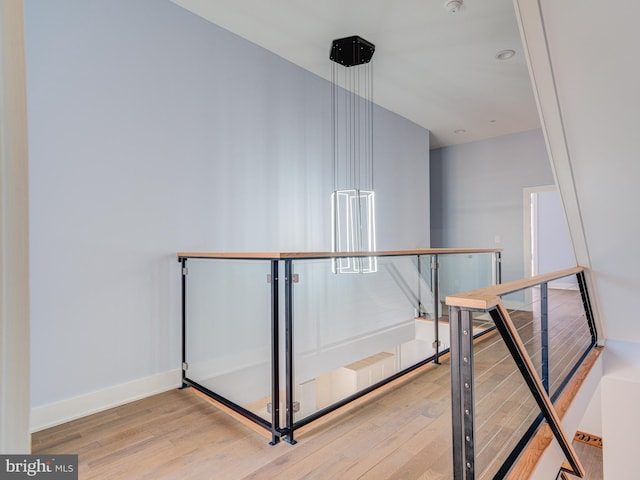 interior space featuring light wood-type flooring