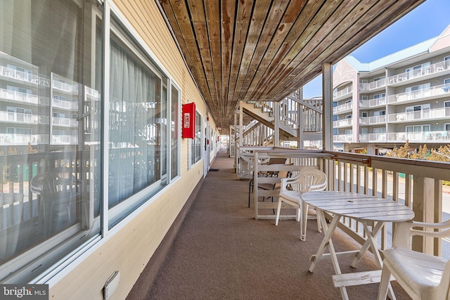 view of balcony