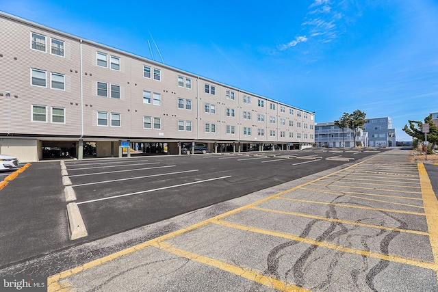 view of uncovered parking lot