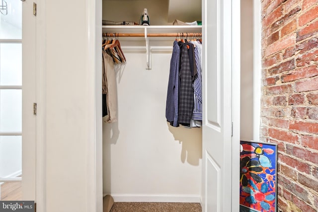 view of closet