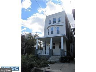 view of front of property with a porch