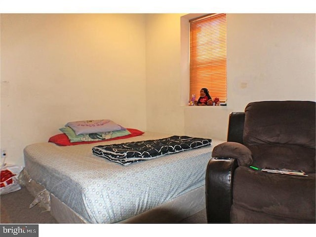 bedroom featuring carpet flooring