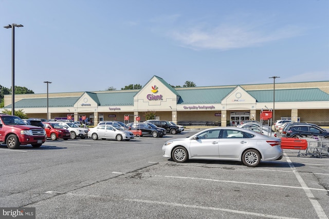 view of uncovered parking lot