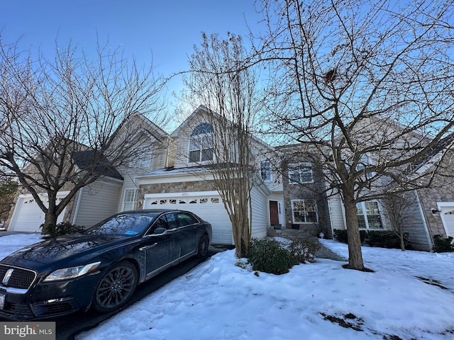 view of front of house featuring a garage