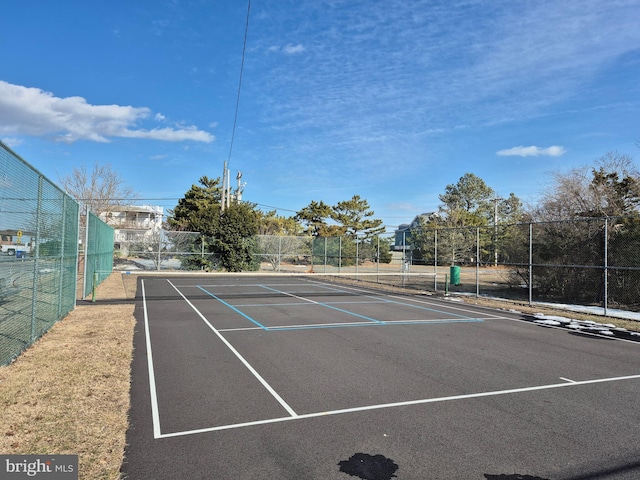 view of tennis court