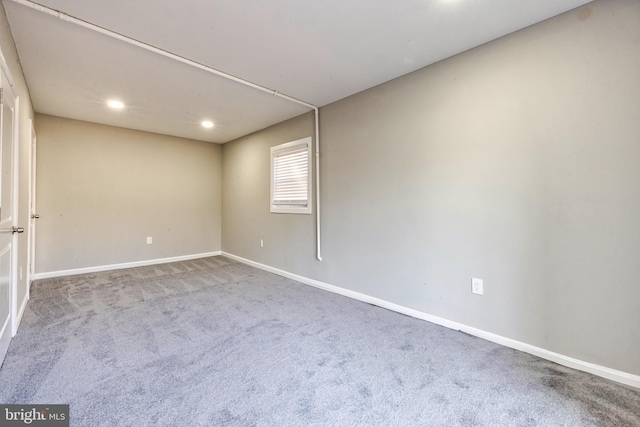 view of carpeted empty room