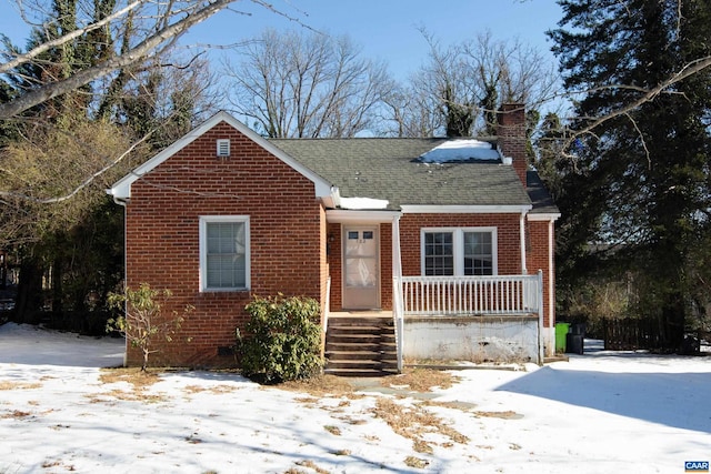 view of front of house featuring covered porch