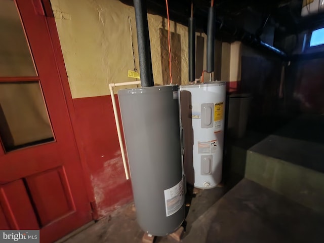 utilities featuring water heater and electric water heater