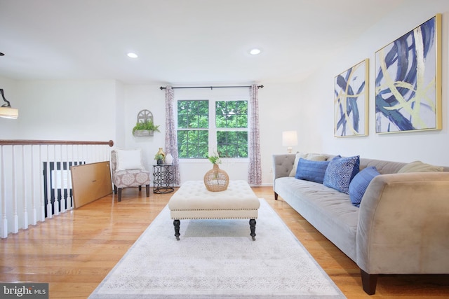 6406 Holyoke Dr, Annandale, VA 22003 - living room featuring recessed lighting and wood finished floors