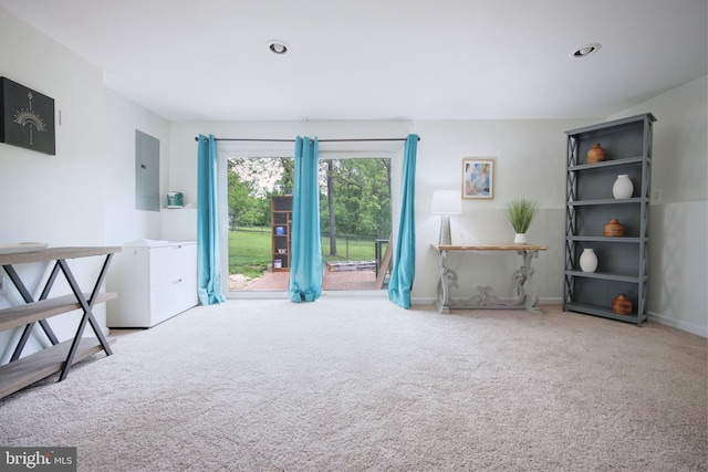 6406 Holyoke Dr, Annandale, VA 22003 - unfurnished room featuring carpet floors, baseboards, and electric panel