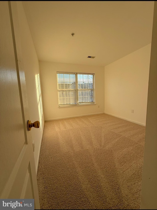 spare room with carpet floors