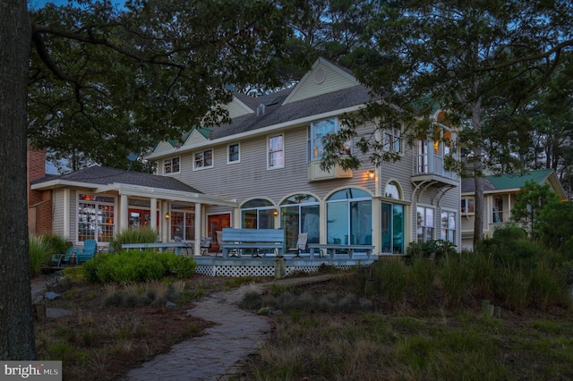 view of back of property