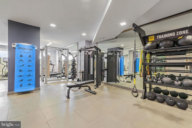 gym featuring plenty of natural light