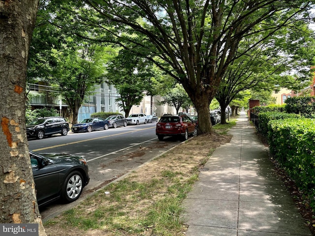 view of road