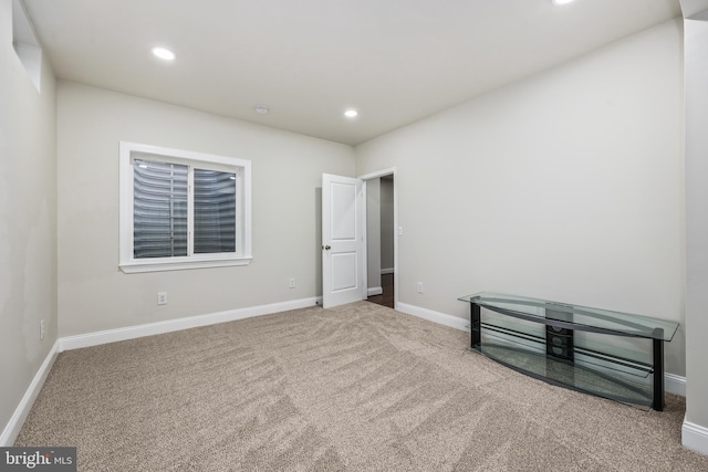 unfurnished bedroom with carpet floors