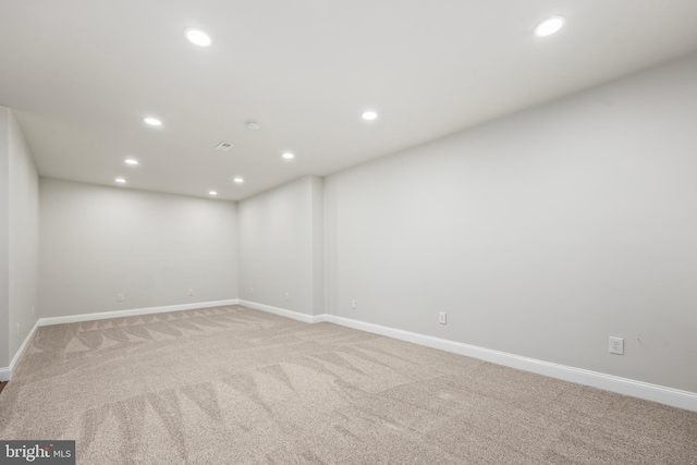 empty room with light carpet