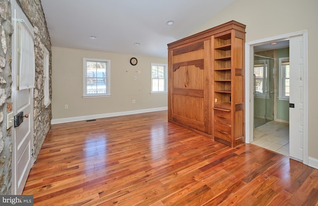 empty room featuring light hardwood / wood-style flooring