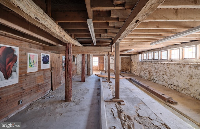 miscellaneous room featuring a wealth of natural light