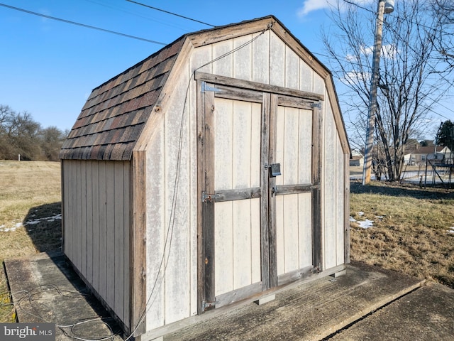 view of outdoor structure