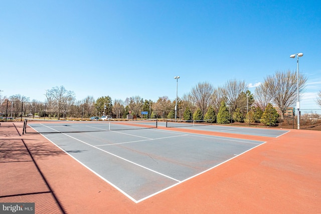 view of sport court