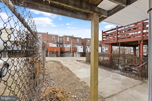 view of patio / terrace with fence