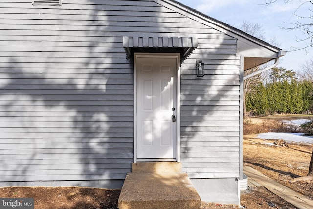 view of entrance to property