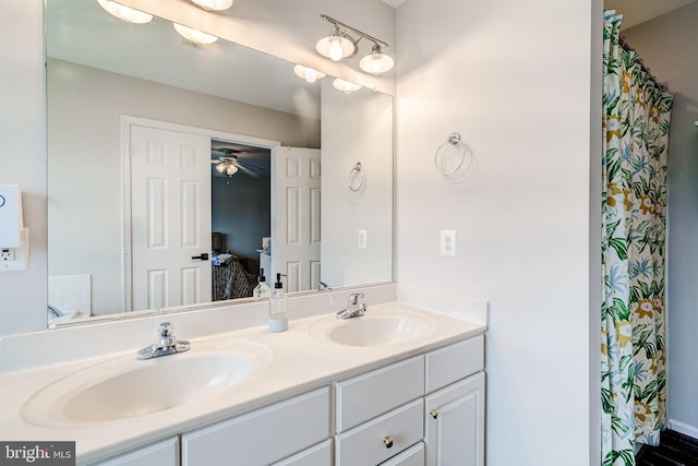 bathroom with vanity