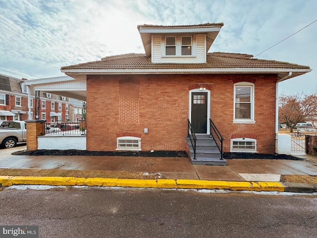 view of front of home