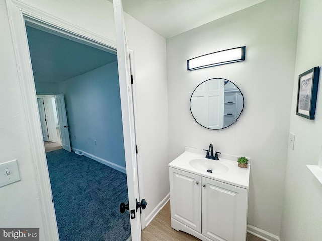 bathroom with vanity