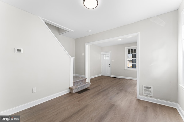 foyer with light hardwood / wood-style flooring