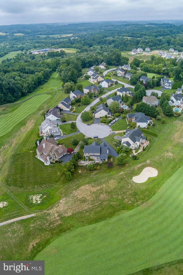 drone / aerial view featuring a residential view