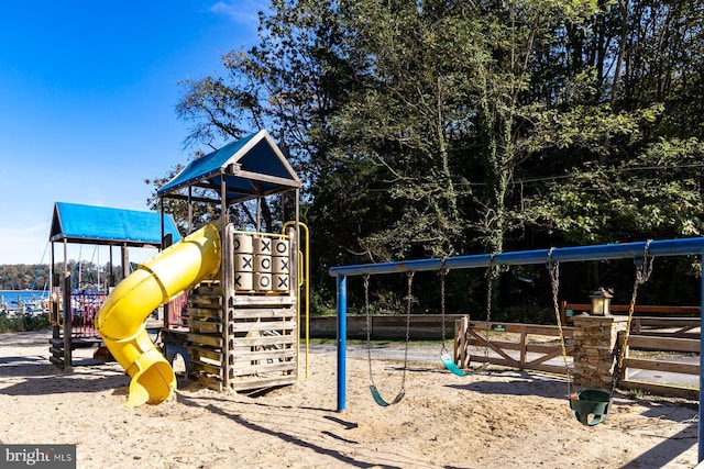 view of jungle gym