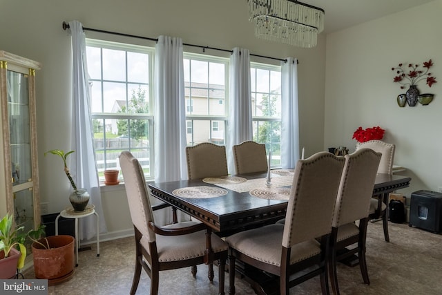 view of dining area