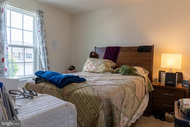 bedroom featuring carpet floors