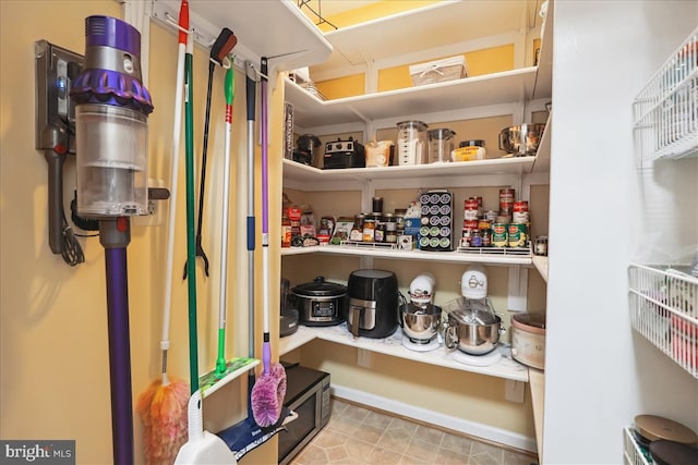 view of pantry