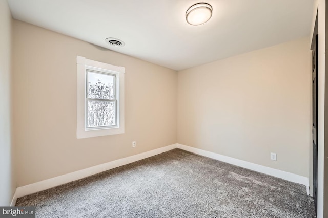 view of carpeted empty room