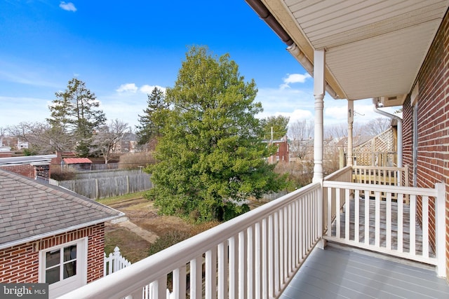 view of balcony