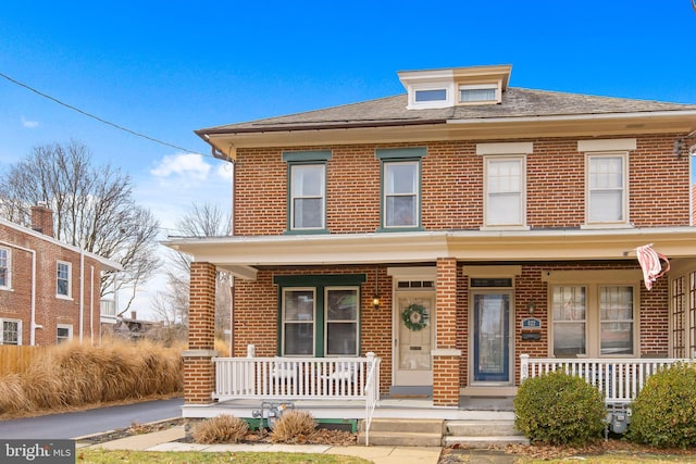 view of front of home with a porch