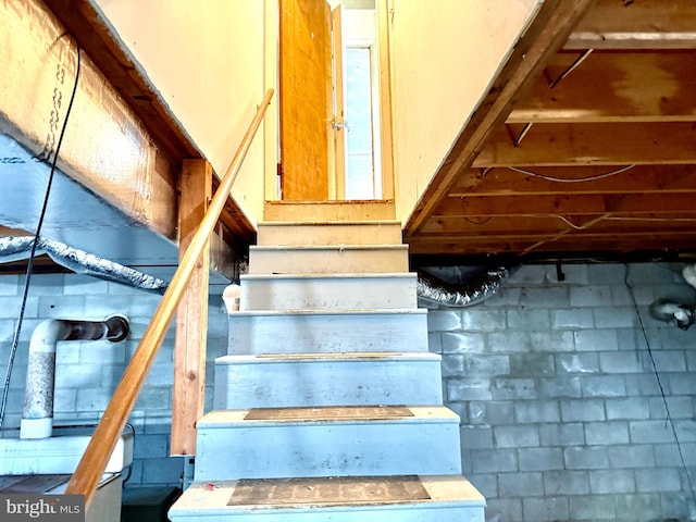 view of stairs