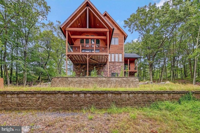 view of rear view of property