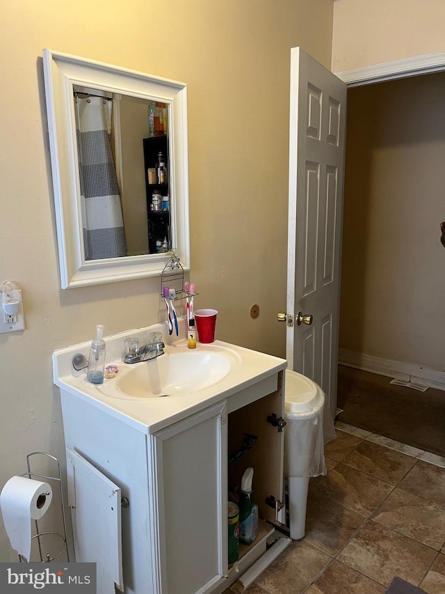 bathroom with vanity