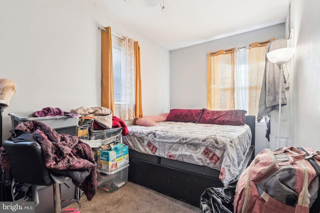 bedroom featuring carpet floors